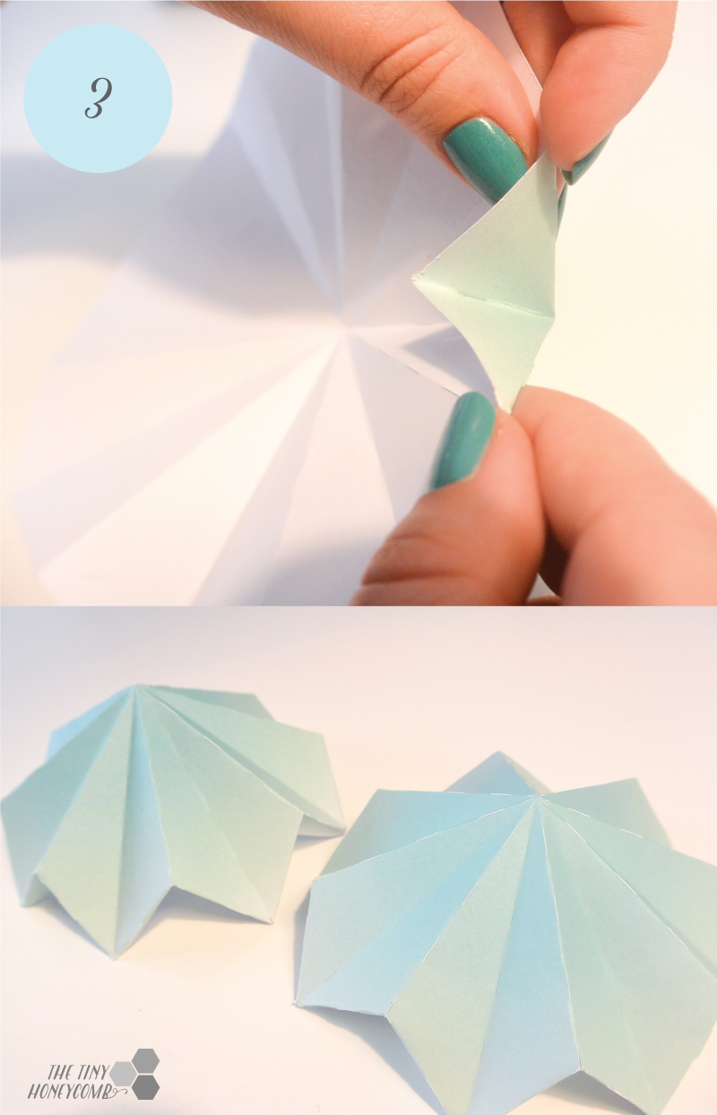 DIY origami diamonds