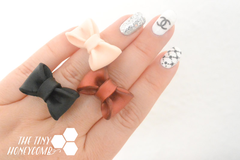 how to make a polymer clay bow ring
