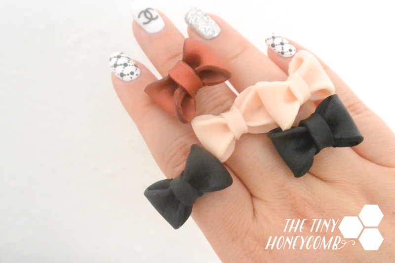 Diy | how to make a polymer clay bow ring