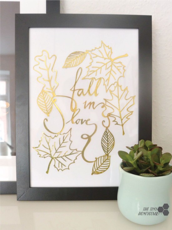 fall in love gold, free cut file. 