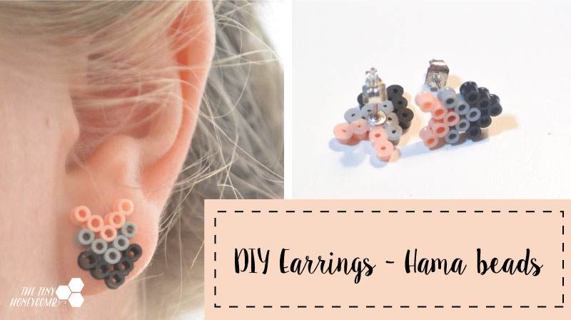 how to easily make hama bead earrings 