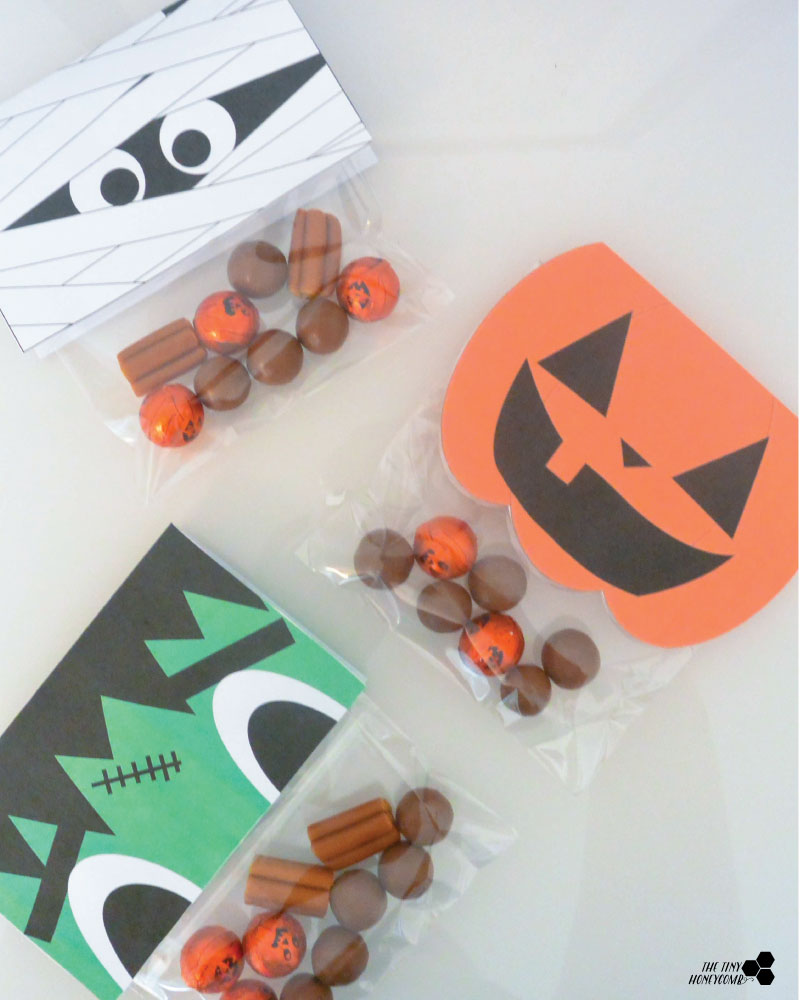 Free halloween printables. Candy Wrappers. The tiny honeycomb blog