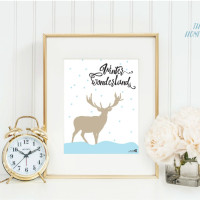 Free winter wonderland printable and cut file for cutting machine