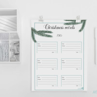 Christmas Planner 2015. Free printables - christmas cards template