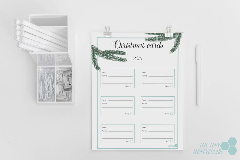 Christmas Planner 2015. Free printables - christmas cards template