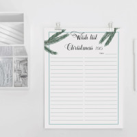 Christmas planner. Free printables. Wish list 2015