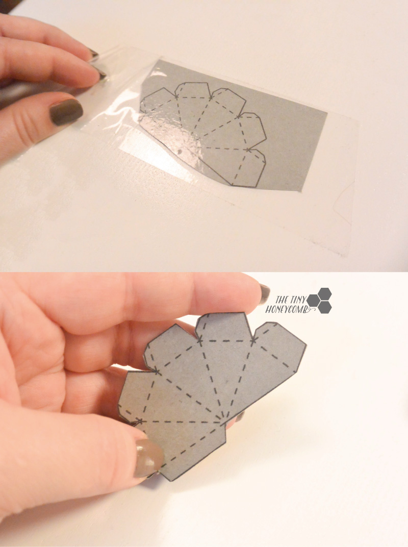 DIY diamond. Diamond template. folding and cutting