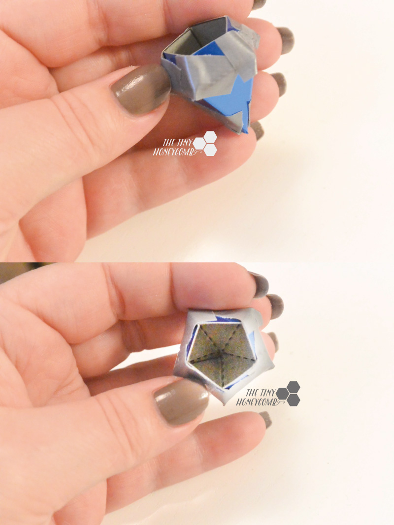 Folded diamond template 