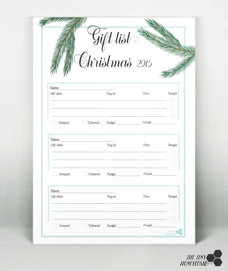 Wish List Printable - Free Printable Gift Idea List