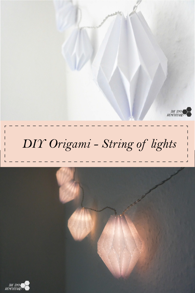 DIY Origami. Decoration balls for christmas lights. With PDF template and silhouette cut file