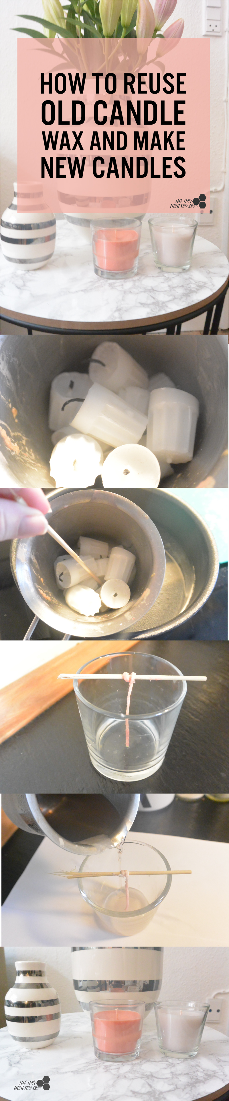 How to reuse old candle wax and make new candles