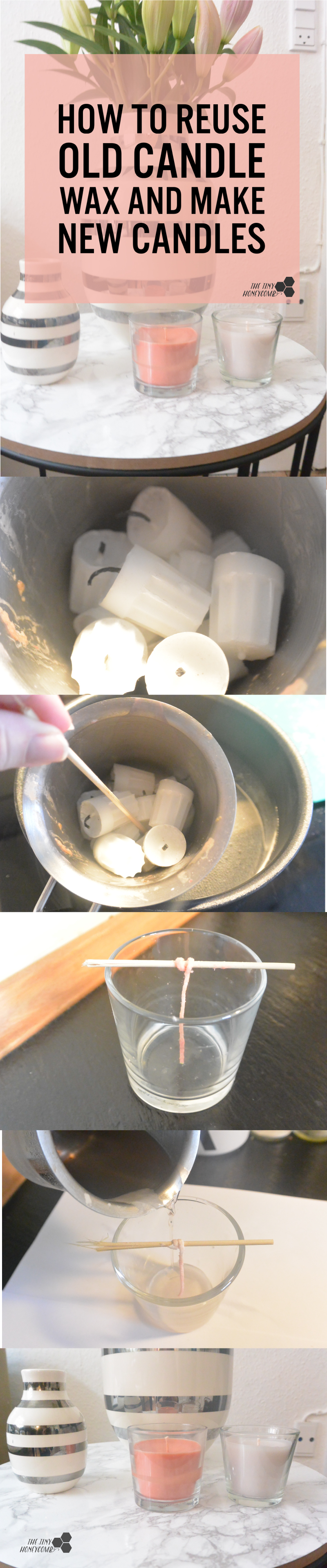 How to Make New Candles From Leftover Wax and Old Stubs - FeltMagnet