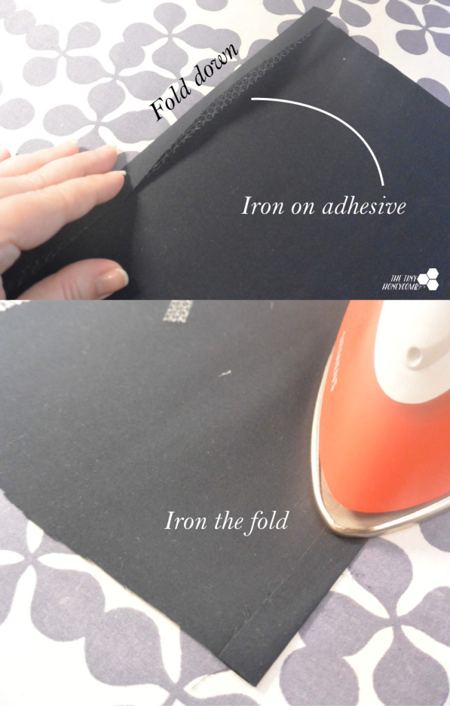 DIY Makeup bag with faux leather. The Tiny