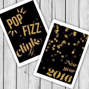 New years printables to decorate your home