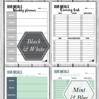 Free weekly meal planner + a grocery list. Getting organized in the new year - let's plan our meals