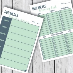 Printable meal planner - free 