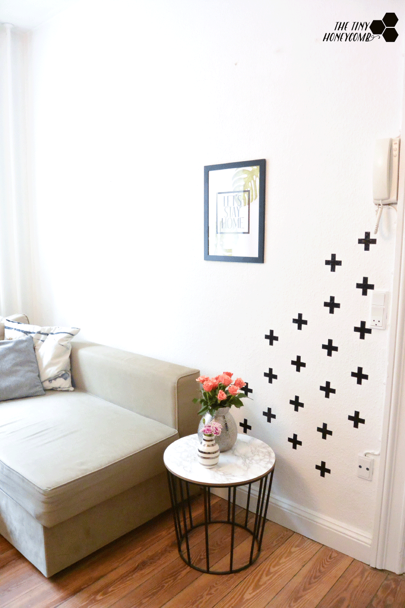 How to make a swiss cross pattern on your wall 